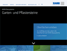 Tablet Screenshot of kann-bausysteme.de